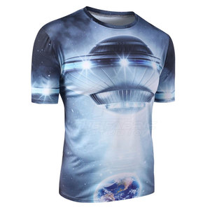 Camiseta DTG de Primera Calidad en Felpa de Poliéster/Algodón, Cómoda y Elegante, de Secado Rápido, Suave y Transpirable, para Hombre - Product Image 2