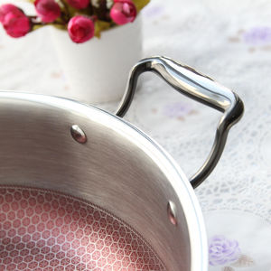 Marmites en aluminium de haute qualité avec couvercle en verre, légères, grande capacité, compatibles lave-vaisselle, pour cuisinières à gaz et à induction, vente en gros - Product Image 5