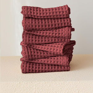 Essuie-vaisselle en coton gaufré écologiques, épais, très résistants et très absorbants pour le nettoyage et le récurage de la cuisine - Vente en gros - Product Image 4