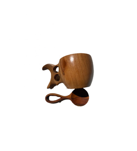 Cucharas de madera de cola de ballena talladas a mano en Vietnam para el hogar, utensilios de cocina, restaurante, fiesta, cena, boda, regalo en stock. - Product Image 3