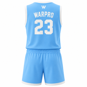 Custom WARPRO Basketball Tank Top and Shorts Set High Performance Moisture Wicking Quick Dry Sublimation Printed <b>athletic</b> - Product Image 2