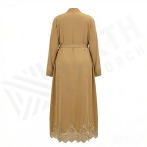 Abayas para Mujer al por Mayor, con Logotipo y Tallas Personalizadas Según las Demandas del Cliente, Kaftán Musulmán Abierto por Delante, Vestido Islámico Modesto, Ropa de Moda al por Mayor - Product Image 2