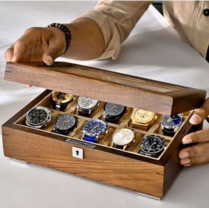 Caja de Regalo de Madera Grabada con Logotipo Personalizado de Alta Gama, Caja de Embalaje de Madera Maciza Premium con Cierre Magnético para Joyas, Relojes, Regalos - Product Image 5