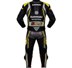 Traje de Carreras de Motocicleta de Una Pieza Leon Haslam Rawasaki WSBK, Traje de Carreras Profesional con Armadura de Nivel 2 CE - Product Image 2