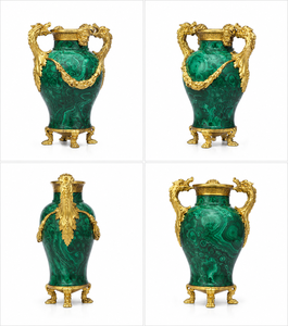 Pot de fleurs en malachite naturelle - Product Image 4