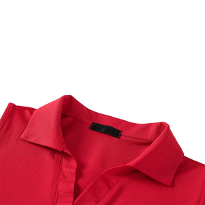 Camiseta Polo Roja Personalizada para Mujer, Top sin Mangas, Ropa Deportiva Elástica, Secado Rápido, para Tenis, Golf y Actividades al Aire Libre - Product Image 4