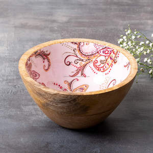 Tazones de madera de lujo para ensaladas y frutas, pieza simple, tazón de madera, uso hecho a mano para el hogar, Hotel de Falak World Export - Product Image 6