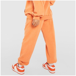 Wholesale Price <b>Orange</b> Oversized <b>Hoodie</b> and Pants Set Relaxed Fit Tracksuit Women Casual Wear Top Quality Women Tracksuit - Product Image 4