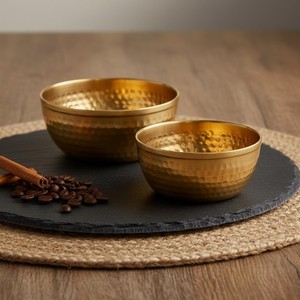 Bol en laiton écologique conçu pour le service alimentaire réutilisable, la cuisine durable et la décoration moderne de la maison - Product Image 3