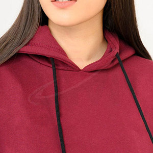 Women Solid Color Hooded <b>Tracksuit</b> Set Full Sleeve Casual Sweatshirt And Pants 100% Cotton Breathable Autumn Wear - Product Image 4