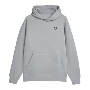 Plaine Hommes Gris 300gsm Lourd Pull À Capuche Français Terry Hoodies Drop Shoulder No Strings Lourd Surdimensionné Hommes Hoodies - Product Image 1