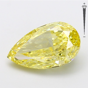 Diamante Cultivado en Laboratorio con Certificación IGI, 4.51 CT, Corte Pera Modificado, Color Amarillo Intenso Fantasía, Claridad VS1, CVD LG 800611749 para Joyería - Product Image 2