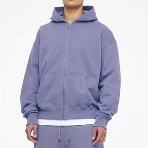 Sweat-shirts streetwear vierges 100% coton de haute qualité, personnalisables, coupe oversize, doublés, respirants, anti-boulochage pour hommes, faible MOQ - Product Image 2