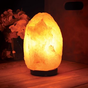 Lampe au sel rose de l'Himalaya de vente chaude avec base en bois purificateur d'air naturel sculpté à la main sel gemme raffiné emballé dans un sac - Product Image 5