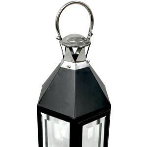 High Quality Handmade Modern Dual Tone Metal <b>Large</b> Stand Design Beveled Glass Candle Holder Pillar Holder for Home Decoration - Product Image 3