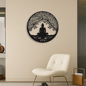 Decoración de pared de metal decorativa para sala de estar, dormitorio e interiores - Product Image 1