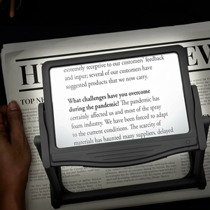 Lupa LED de página completa 5X con soporte plegable - Product Image 6