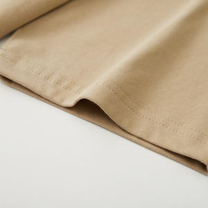 Camisetas Lisas de Alta Calidad para Hombre al por Mayor, Camisetas de Cuello Redondo de Manga Corta, Camisetas Oversize con Ribete, Fabricantes de Ropa para Hombre - Product Image 3