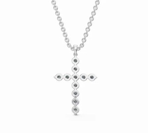 Pendentif en diamant brillant de 0,462 carat cultivé en laboratoire RAMS JEWEL, collier étoile à 11 branches, or rose 9K 14K 18K, cadeau de luxe - Product Image 6