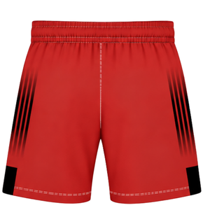 Bright <b>Red</b> White Rugby <b>Shorts</b> Team Uniform Breathable Lightweight Custom Training Sportswear Athletic Performance <b>Shorts</b> - Product Image 2
