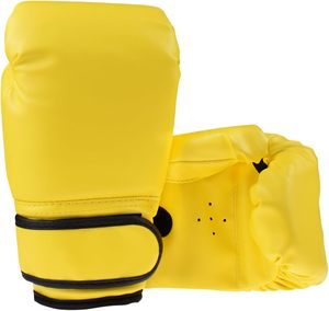 Guantes de Boxeo de PU Amarillo de la Mejor Calidad de Zipro Industries, con Cierre de Velcro en la Muñeca, para Adultos, Diseño Transpirable - Product Image 1