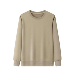 Sudadera Básica de Cuello Redondo para Hombre, Manga Larga, Color Sólido, Estilo Casual, Holgada, de Algodón y Felpa, Moda Urbana - Product Image 1