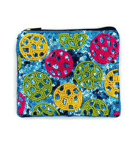 Handcrafted Beaded Ornament <b>Zip</b> <b>Pouch</b> Bag Women Designer Geometric Motif Coin Purse Cosmetic Organizer Gift OEM - Product Image 4