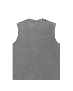 Customized Brand Men's Yellow Sleeveless Tank Top O-Neck Solid Color Casual Breathable Quick Dry Knitted Cotton Summer Sports - Product Image 6