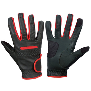 Guantes de equitación antideslizantes para invierno, cómodos, de ajuste completo, transpirables, de cuero, para protección ecuestre - Product Image 6