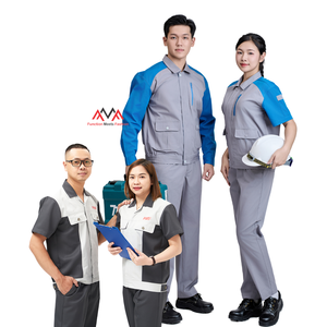 GOOD PRICE Long/Short Sleeve <b>Stand</b> Collar <b>Work</b> Clothes Customized Overalls Mechanic Electrical Safety Outdoor Worksuit - LOW MOQ - Product Image 1