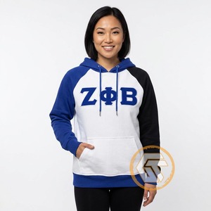 GREEK TREASURES Sudadera con Capucha de Invierno de Alta Calidad para Mujer, de la Hermandad Zeta Phi Beta, 100% Algodón, Personalizable, 500g, Forro Polar Transpirable - Product Image 4