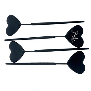 Espejo de Extensión de Pestañas con Mango de Agarre de Diamante en Color Negro Mate con Recubrimiento en Polvo de Alta Calidad, Logotipo Personalizado, Forma de Corazón - Product Image 6