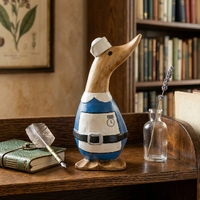 Figurine de canard en bambou artisanale et écologique, design Art Déco, personnalisable, pour présentoir, décoration intérieure, hôtel