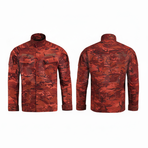 Classic Oversized Custom Camouflage Design Cotton <b>Heavy</b> <b>Duty</b> Jacket <b>Stand</b> Collar Front Pockets Cotton Material Whole Sale Jacket - Product Image 3