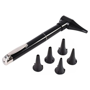 Zarnab Surgical Mini Pocket Otoscope Manual Power Source Fiber <b>Optic</b> LED Medical Examination Professional ENT Reusable 1 - Product Image 1