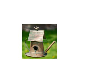 Casa de pájaros de metal para decoración de jardín al aire libre, refugio colgante resistente a la intemperie para pájaros pequeños, diseño artesanal - Product Image 3