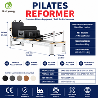 Reformer Pilates en Aluminium Qualité Commerciale pour Studio Fitness, Machine Professionnelle avec Logo Personnalisé Direct Usi