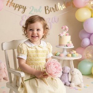 Precioso Vestido Infantil de Satén con Capas de Poliéster/Algodón Ecológico, Diseño Floral Geométrico 3D, Lujo, OEM ODM, Venta al por Mayor, Perfecto - Product Image 1