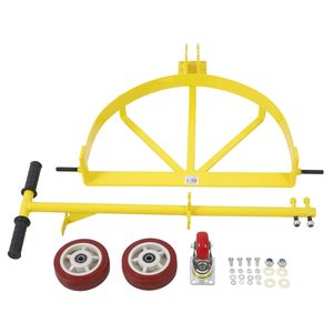 Carrello per Fusti da 55 Galloni con Capacità di 1200 lb, Carrello a Basso Profilo in Acciaio per Trasporto Fusti d'Olio - Product Image 6