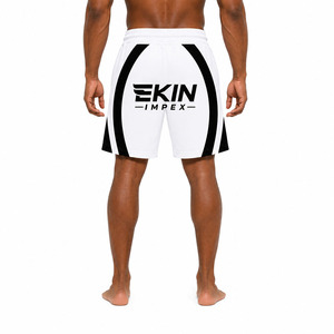 Pantalones Cortos de Baloncesto para Hombre con Panel de Color Blanco y Logotipo Personalizado, Secado Rápido, Sublimación, Uniformes de Equipo Local, Venta al Por Mayor OEM - Product Image 4