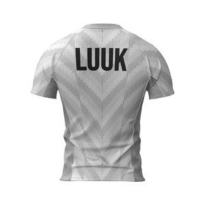 Customized Men's <b>Short</b> Sleeve <b>Compression</b> Gym Shirt Breathable Anti Bacterial Regular Fit Quick Dry Eco Friendly Gym Wear Jersey - Product Image 2