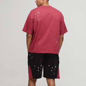 Conjunto Corto de Hombre de Alta Calidad 100% Algodón, con Logotipo Personalizado Serigrafiado, Estilo Urbano Ecológico de Verano, 2 Piezas para Correr - Product Image 2