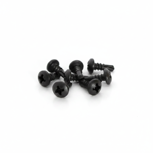 Vis à tête cylindrique PDC modèle 11 certifiées DIN/ISO pour fixation du béton - Vis en acier au carbone revêtu noir, classe 4.8 et 6.8, à couple élevé (en pouces) - Product Image 1