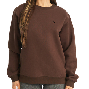 Sudadera Premium de Cuello Redondo para Mujer, de Algodón Grueso, Estilo Minimalista, Ropa Urbana, Fabricante de Sudaderas con Etiqueta Privada - Product Image 1