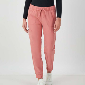 Pantalones de punto holgados para mujer, estilo urbano, jogger, 100% algodón, transpirables, de cintura alta - Product Image 1