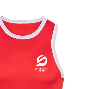 Débardeur de boxe en coton personnalisé pour homme, imprimé par sublimation, respirant, écologique, avec logo personnalisé, idéal pour la gym et la course à pied - Product Image 4