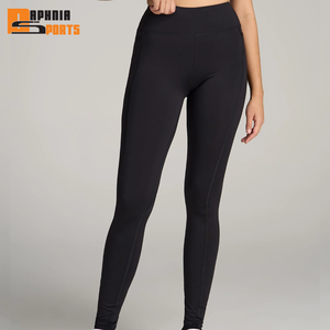 Leggings de Yoga Suaves como la Mantequilla para Mujer, Cintura Alta, Pantalones de Yoga Deportivos de Nailon, Fabricante OEM de Leggings para Gimnasio y Fitness - Product Image 1