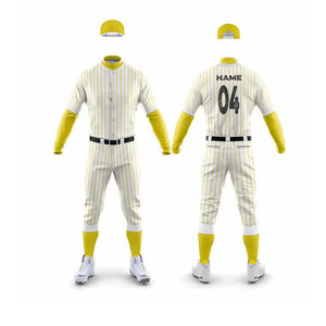 Men's Baseball Uniform Set White Blue Solid Short Sleeve Moisture Wicking Heat-Transfer Printed Jersey Pants Regular Fit All - Product Image 3