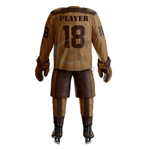 Uniforme de hockey sur glace personnalisé de haute qualité, respirant, avec votre propre logo, très populaire, taille plus pour adulte - Product Image 3