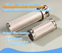 Tube en maille plissée sinterisée en acier inoxydable 316L pour filtration d'huile de boîte de vitesses d'éolienne